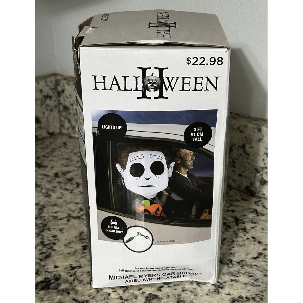 Halloween, Michael Myers Car Buddy Air Blown Inflatable Light Up, 3 Foot, NIB - Picture 8 of 11